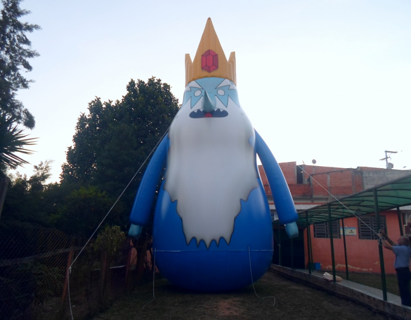 Mascotes Big Inflável para Propaganda Interlagos - Mascote João Bobo Inflável