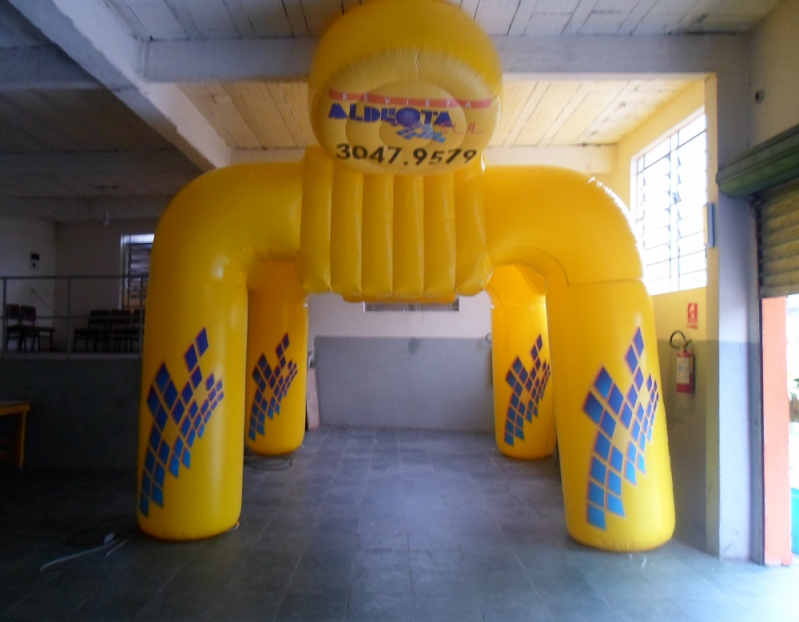 Stands Infláveis Promocionais para Eventos Santo André - Stand Inflável Gigante